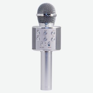 Караоке-микрофон Belsis Magic Acoustic Superstar с Bluetooth серебряный