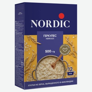 Хлопья овсяные Nordic геркулес финский, 500 г