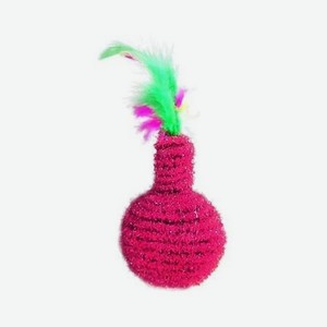 Игрушка для кошек Uniglodis Розовый шар с перьями