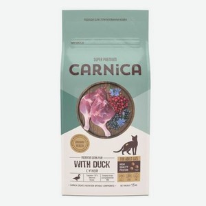 Корм для кошек Carnica 1.5кг с уткой для поддержания здоровья мочевыделительной системы сухой