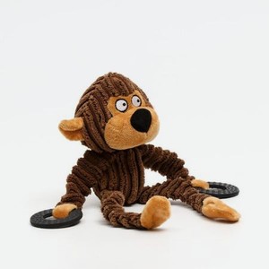 Игрушка для собак Пижон текстильная с резиновыми кольцам «Обезьяна»