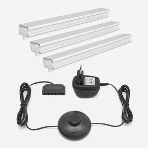 Lazurit Комплект светильников холодный белый свет для шкафов-витрин Грета 19 мм 63 мм 8 мм