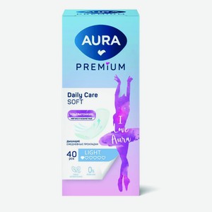 AURA Premium Ежедневные прокладки Light, 40шт