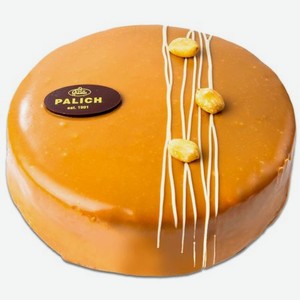 Торт У Палыча бисквитный с арахисом и карамельной нугой, 900 г