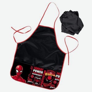 Фартук для труда Hatber  Человек-паук  с двумя карманами + нарукавники