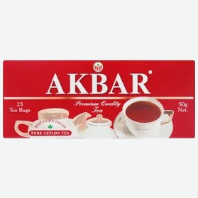 Чай Akbar красно-белая серия, с/я, 25 пак