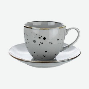 Чайная пара Porcelana Bogucice Alumina Grey 300 мл