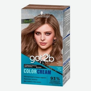 Стойкая краска для волос Color Cream 142,5мл: 742 Матовый русый