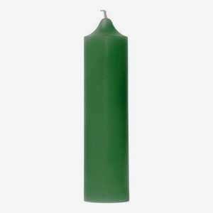 Свеча декоративная гладкая Зеленая: свеча 140г