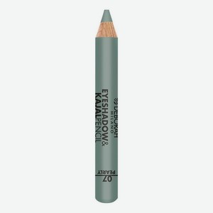 Тени-карандаш для век 2 в 1 Eyeshadow & Kajal Pencil 2г: 07 Green Finish Pearly