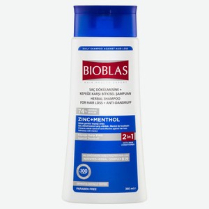 Шампунь для волос Bioblas против выпадения с содержанием цинка, 360 мл