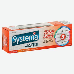 Зубная паста Systema total care комплексный уход со вкусом апельсина, 120 г