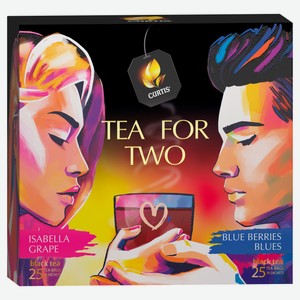 Чайное ассорти CURTIS Tea for two в пакетиках, 95 г
