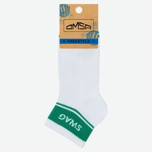 Носки женские Omsa Freestyle 619 Bianco-verde, р 35-38