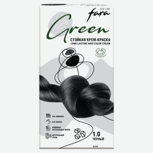 Крем-краска стойкая для волос Fara Eco Line Green 1.0 черный