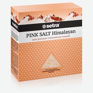 Соль пищевая Setra гималайская розовая, 500 г