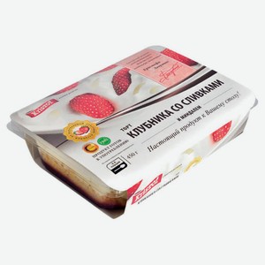 Торт Kristof клубника со сливками, 450 г