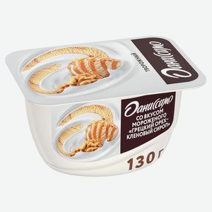 Творожок «Даниссимо» мороженое грецкий орех и кленовый сироп 5.9%, 130 г