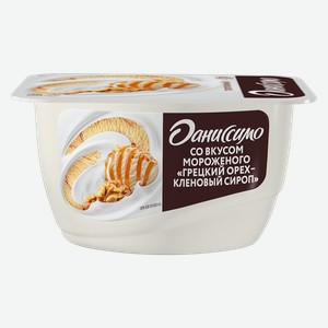 Продукт творожный ДАНИССИМО, грецкий орех и кленовый сироп, 5,9%, 130г