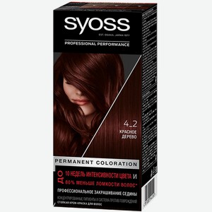 Краска для волос SYOSS®, 4-2, красное дерево