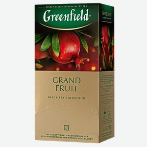 Чай GREENFIELD Гранд Фрут, черный, 25пакетиков