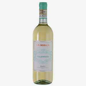 Вино ЛА СКОЛКА Валентино белое сухое (Италия), 0,75л