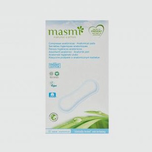 Классические анатомические гигиенические прокладки из органического хлопка MASMI Natural Cotton 16 шт