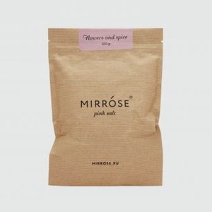 Розовая парфюмированная соль для ванны MIRRÓSE Flowers & Spices 500 гр