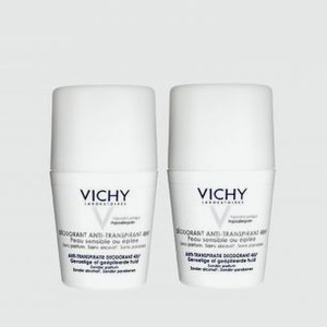 Дезодорант-антиперспирант для чувствительной кожи VICHY 48h Duopack 2 шт