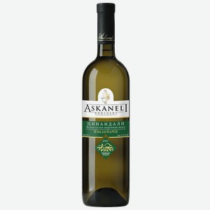 Вино АРАГВЕЛИ, Цинандали, белое сухое, выдержанное (Грузия), 0,75л