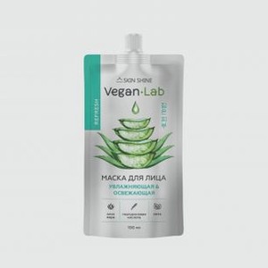 Маска для лица увлажняющая и освежающая SKIN SHINE Vegan Lab Алоэ Вера 100 мл