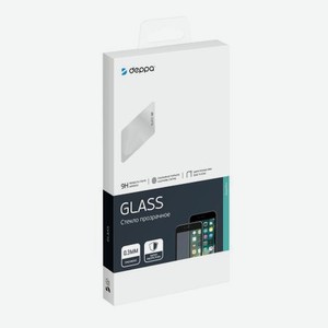 Защитное стекло 3D Deppa Full Glue для Huawei Y6 Prime (2018) 0.3 мм белая рамка 62560