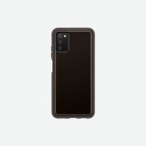 Чехол-накладка Samsung Soft Clear Cover A03s чёрный (EF-QA037TBEGRU)