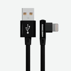 Дата-кабель More choice K27i Black USB 2.1A для Lightning 8-pin нейлон 1м