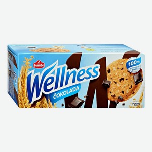 Печенье Bambi Wellness Злаковое с шоколадом и витаминами 210 г