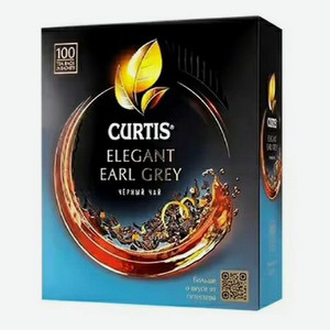 Чай черный Curtis Elegant Earl Grey в пакетиках 1,7 г х 100 шт