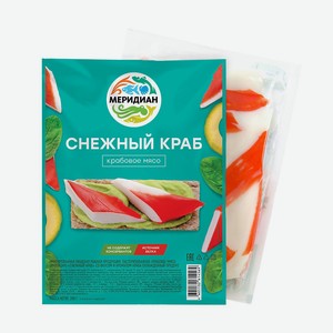 Крабовое мясо Снежный краб Меридиан 200г