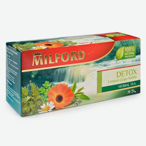 Напиток чайный Milford Detox сорго лимонное - крапива 20пак