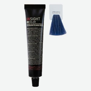 Крем-краска для волос с фитокератином Incolor Crema Colorante 60мл: Корректор синий