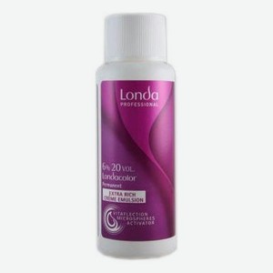Окислительная эмульсия для волос Londacolor Extra Rich Creme Emulsion 60мл: Эмульсия 6% 20Vol