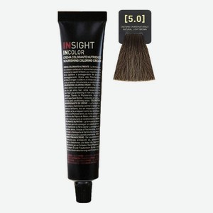 Крем-краска для волос с фитокератином Incolor Crema Colorante 100мл: 5.0 Светло-коричневый натуральный