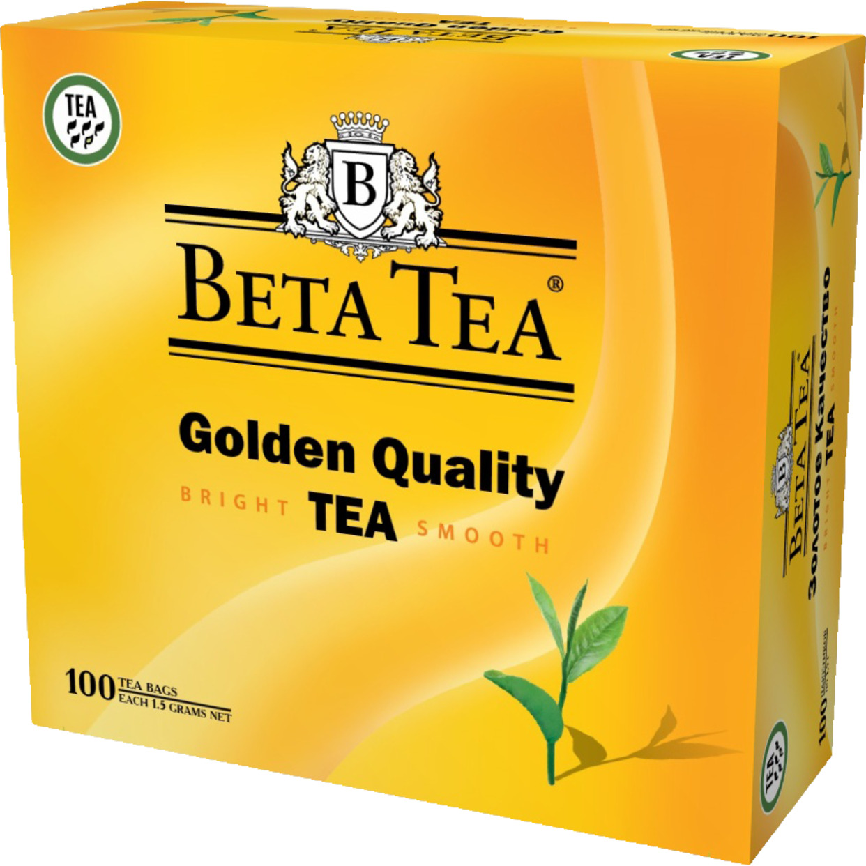 BETA TEA Чай черный байховый цейлонский мелколистовой Золотое Качество 100х1,5г