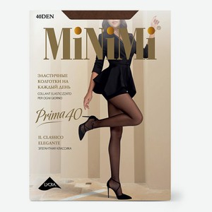 Колготки женские MiNiMi Prima 40 c шортиками Nero 40 den р 2