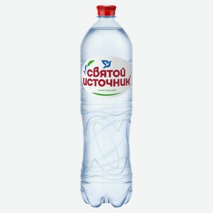 Вода питьевая «Святой Источник» с газом, 1,5 л
