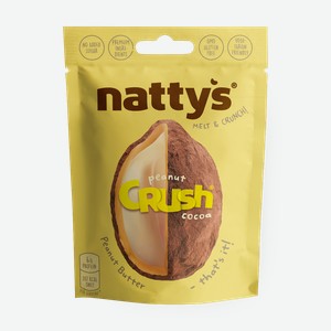 Драже Nattys Crush арахис в арахисовой пасте и какао, 35 г