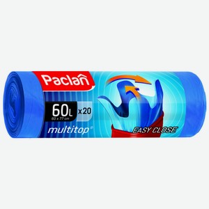 Мешки для мусора Paclan Multitop, 60 л, 20 шт