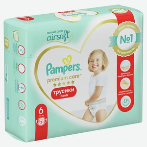 Подгузники-трусики PAMPERS Premium Care Pants д/мальч и девоч ExtraLarge (15+ кг) Экономич Упаковка