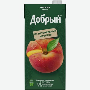 Напиток Добрый Персик/яблоко 2,0л т/пак