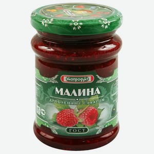 Дробленая малина Экопродукт с сахаром, 320 г