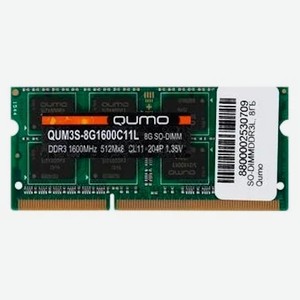 Оперативная память 8Gb DDR3 QUM3S-8G1600C11L Qumo